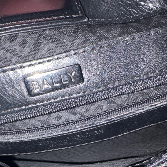 Bally Vintage Black Leather Tote Bag made in Italy 🇮🇹 - Picture 5 of 7
